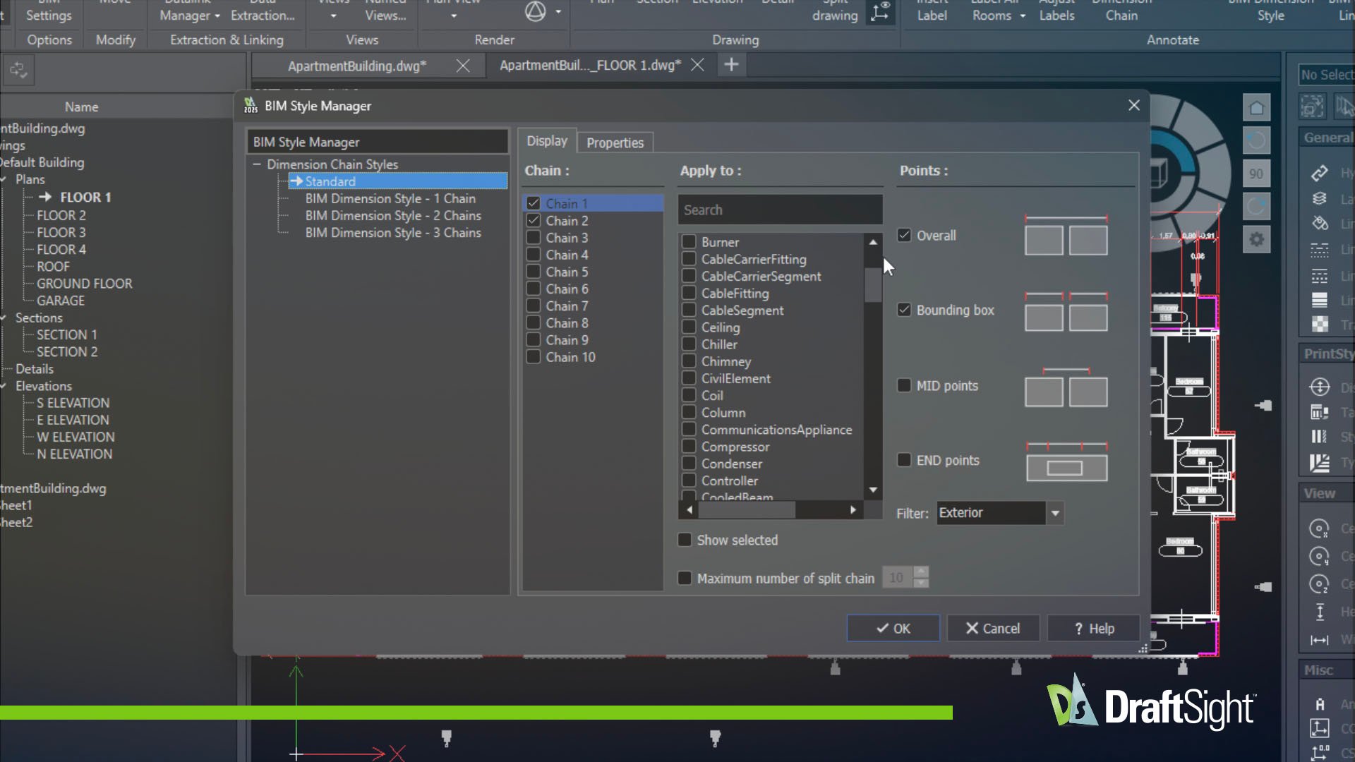 DraftSight BIM-Pakartotinai naudojamos šablonai