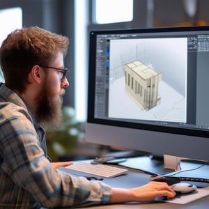 Individual training with 3d design program